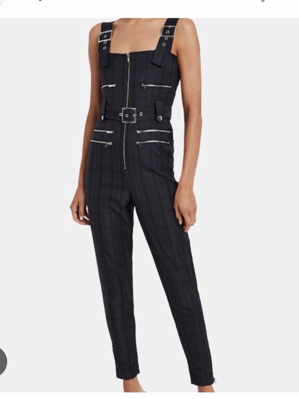 We Wore What Plaid Moto Overalls